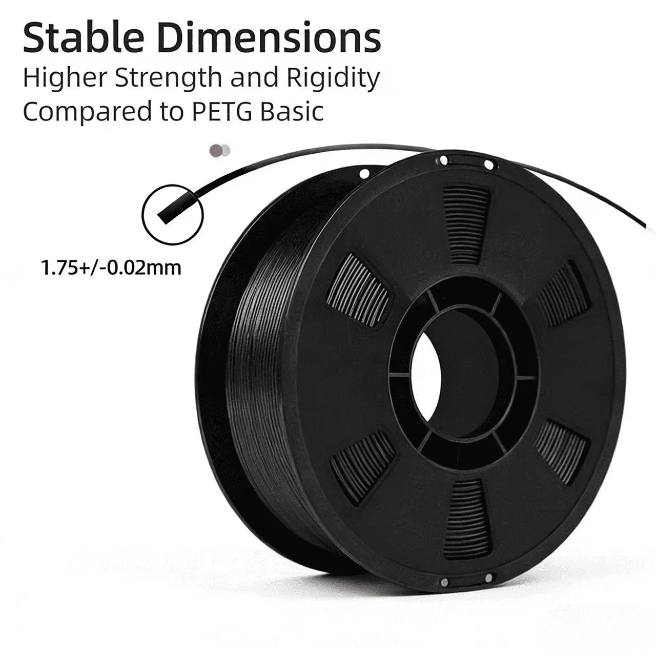 Printing Maker TPU Black Filament 1KG for FDM 3D Printer 1.75±0.02mm