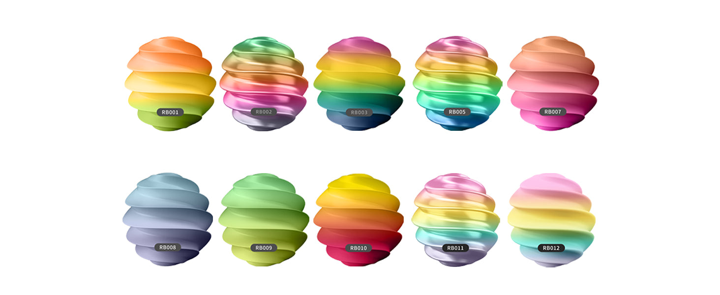 CAILAB 3D Printer Filament PLA Rainbow Gradient - Silk Rainbow #11