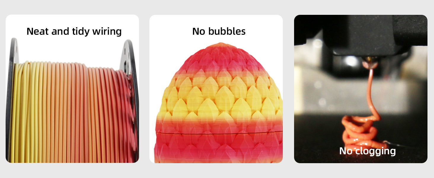 CAILAB 3D Printer Filament PLA Rainbow Gradient - Rainbow #7