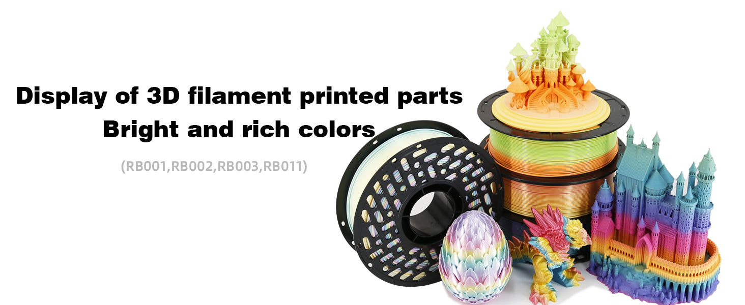 CAILAB 3D Printer Filament PLA Rainbow Gradient - Rainbow #7