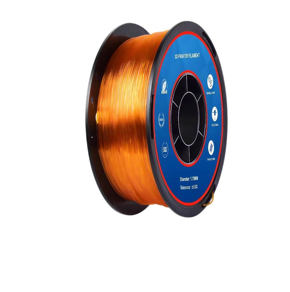 Printing Maker TPU Transparent Orange Filament 1KG for FDM 3D Printer 1.75±0.02mm