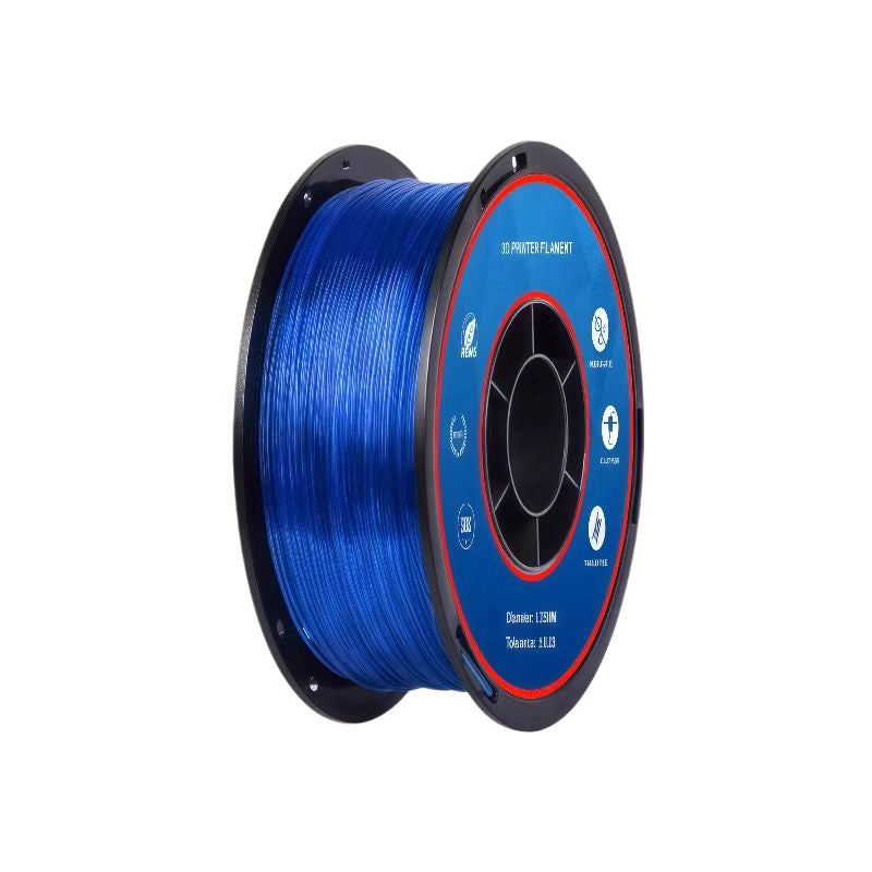 Printing Maker TPU Transparent Sapphire Blue Filament 1KG for FDM 3D Printer 1.75±0.02mm
